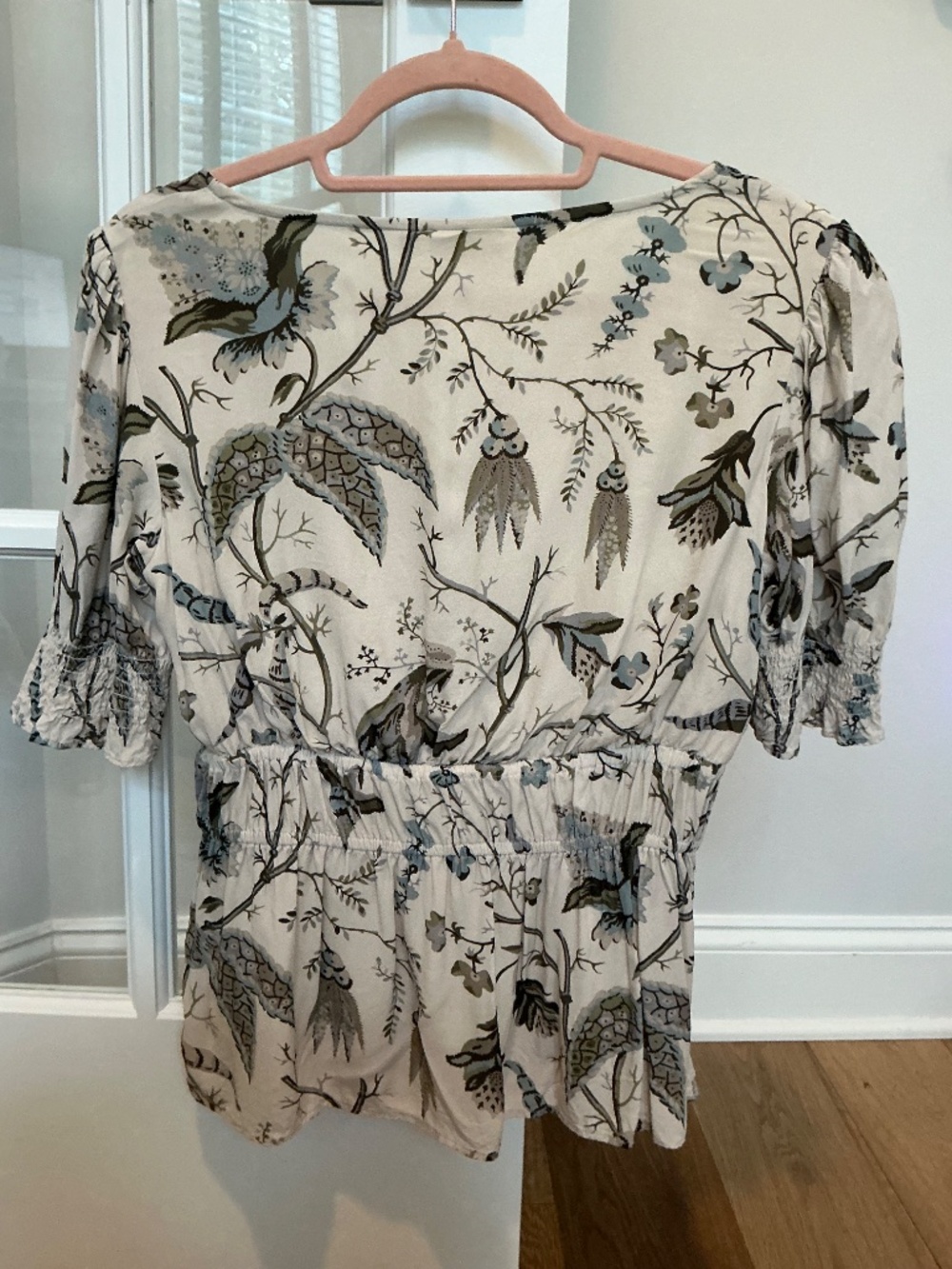 Spartina 449 Rosalia Blouse Maritime Forest Chintz Cream - Picture 2 of 3